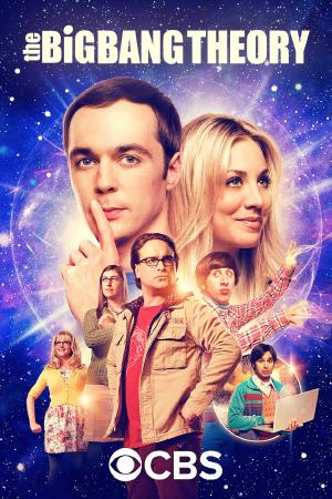Plakát seriálu, kde je v pozadí zobrazena vesmírná událost velkého třesku a v popředí hrdinové seriálu.